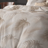 Polycotton Duvet Cover Set Jayda | Taupe | King Long - 240cm (W) x 220cm (L) - The Bedding & Blankets Store