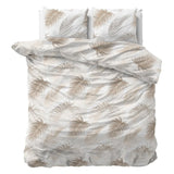 Polycotton Duvet Cover Set Jayda | Taupe | King Long - 240cm (W) x 220cm (L) - The Bedding & Blankets Store