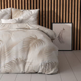 Polycotton Duvet Cover Set Jayda | Taupe | King Long - 240cm (W) x 220cm (L) - The Bedding & Blankets Store