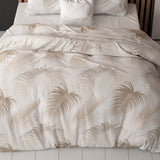 Polycotton Duvet Cover Set Jayda | Taupe | King Long - 240cm (W) x 220cm (L) - The Bedding & Blankets Store