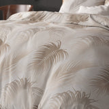 Polycotton Duvet Cover Set Jayda | Taupe | King Long - 240cm (W) x 220cm (L) - The Bedding & Blankets Store