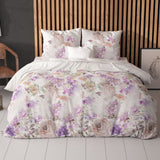 Polycotton Duvet Cover Set Jenice | Pink | Single - 140cm (W) x 220cm (L) - The Bedding & Blankets Store