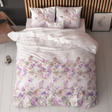 Polycotton Duvet Cover Set Jenice | Pink | Single - 140cm (W) x 220cm (L) - The Bedding & Blankets Store