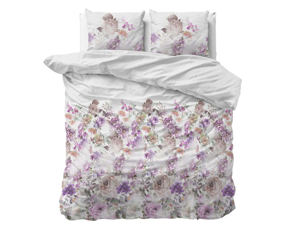 Polycotton Duvet Cover Set Jenice | Pink | Single - 140cm (W) x 220cm (L) - The Bedding & Blankets Store