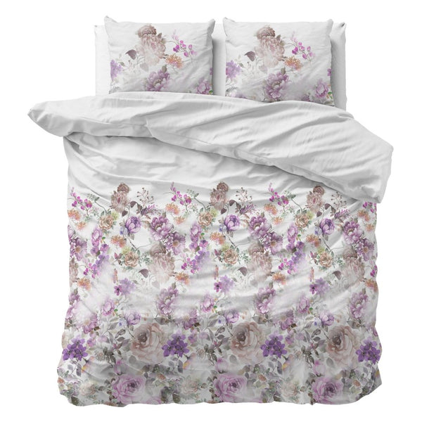 Polycotton Duvet Cover Set Jenice | Pink | Single - 140cm (W) x 220cm (L) - The Bedding & Blankets Store