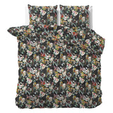 Polycotton Duvet Cover Set Jolisa 2 | Black | Single - 140cm (W) x 220cm (L) - The Bedding & Blankets Store