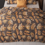 Polycotton Duvet Cover Set Luisa | Gold | Single - 140cm (W) x 220cm (L) - The Bedding & Blankets Store