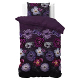 Polycotton Duvet Cover Set Magic Flower | Purple | Single - 140cm (W) x 220cm (L) - The Bedding & Blankets Store