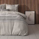 Polycotton Duvet Cover Set Residence | Grey | Single - 140cm (W) x 220cm (L) - The Bedding & Blankets Store