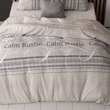 Polycotton Duvet Cover Set Residence | Grey | Single - 140cm (W) x 220cm (L) - The Bedding & Blankets Store