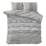 Polycotton Duvet Cover Set Residence | Grey | Single - 140cm (W) x 220cm (L) - The Bedding & Blankets Store