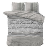 Polycotton Duvet Cover Set Residence | Grey | Single - 140cm (W) x 220cm (L) - The Bedding & Blankets Store