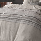 Polycotton Duvet Cover Set Residence | Grey | Single - 140cm (W) x 220cm (L) - The Bedding & Blankets Store