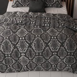 Polycotton Duvet Cover Set Riley | Anthracite | Double - 200cm (W) x 220cm (L) - The Bedding & Blankets Store
