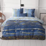 Polycotton Duvet Cover Set Scratchy | Blue | Single - 140cm (W) x 220cm (L) - The Bedding & Blankets Store