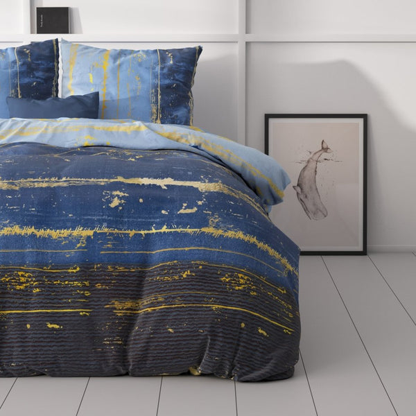 Polycotton Duvet Cover Set Scratchy | Blue | Single - 140cm (W) x 220cm (L) - The Bedding & Blankets Store