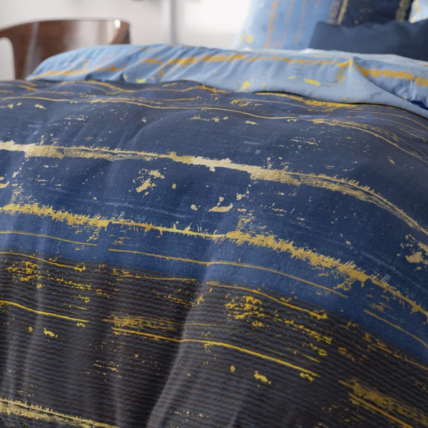 Polycotton Duvet Cover Set Scratchy | Blue | Single - 140cm (W) x 220cm (L) - The Bedding & Blankets Store