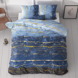 Polycotton Duvet Cover Set Scratchy | Blue | Single - 140cm (W) x 220cm (L) - The Bedding & Blankets Store