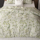 Polycotton Duvet Cover Set Sorana | Green | Double - 200cm (W) x 220cm (L) - The Bedding & Blankets Store