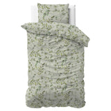 Polycotton Duvet Cover Set Sorana | Green | Single - 140cm (W) x 220cm (L) - The Bedding & Blankets Store