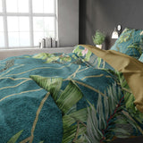 Polyester Duvet Cover Set Palm Wood | Green | King - 240cm (W) x 220cm (L) - The Bedding & Blankets Store