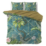 Polyester Duvet Cover Set Palm Wood | Green | King - 240cm (W) x 220cm (L) - The Bedding & Blankets Store