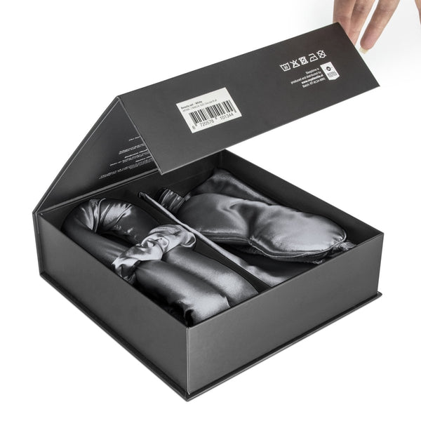 Premium 4 - Piece Beauty Care Set | Anthracite Grey | 4 - Piece Set - The Bedding & Blankets Store