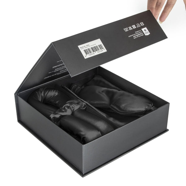 Premium 4 - Piece Beauty Care Set | Black | 4 - Piece Set - The Bedding & Blankets Store