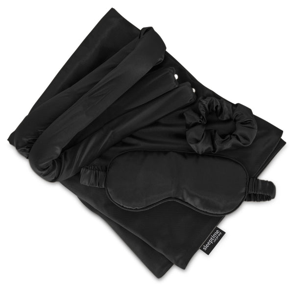 Premium 4 - Piece Beauty Care Set | Black | 4 - Piece Set - The Bedding & Blankets Store