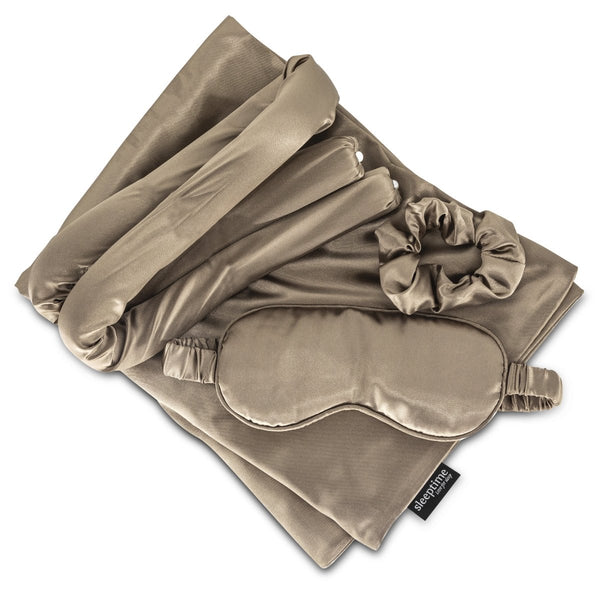 Premium 4 - Piece Beauty Care Set | Taupe | 4 - Piece Set - The Bedding & Blankets Store