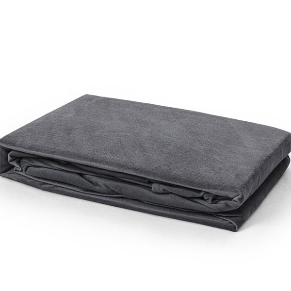 Premium Velvet Fitted Sheet | Anthracite Grey | Single 90 x 200cm (L) x 30cm (D) - The Bedding & Blankets Store