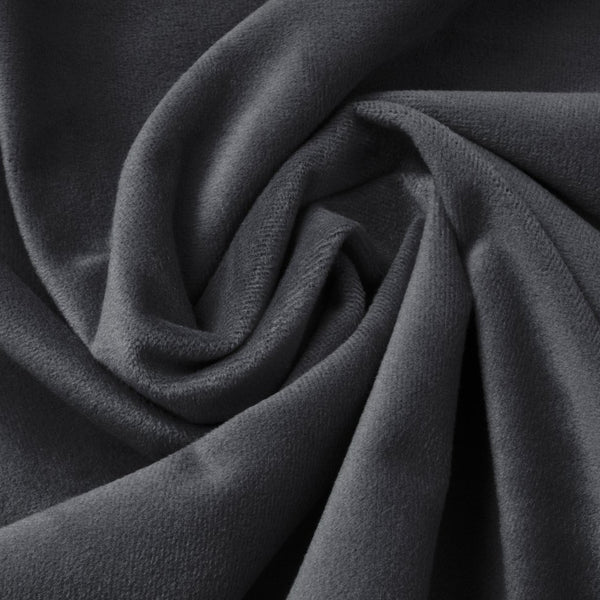 Premium Velvet Fitted Sheet | Anthracite Grey | Single 90 x 200cm (L) x 30cm (D) - The Bedding & Blankets Store
