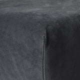 Premium Velvet Fitted Sheet | Anthracite Grey | Single 90 x 200cm (L) x 30cm (D) - The Bedding & Blankets Store