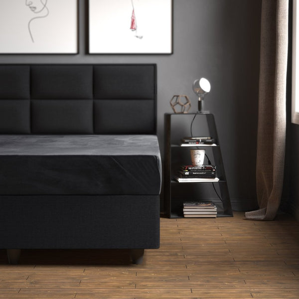 Premium Velvet Fitted Sheet | Anthracite Grey | Single 90 x 200cm (L) x 30cm (D) - The Bedding & Blankets Store