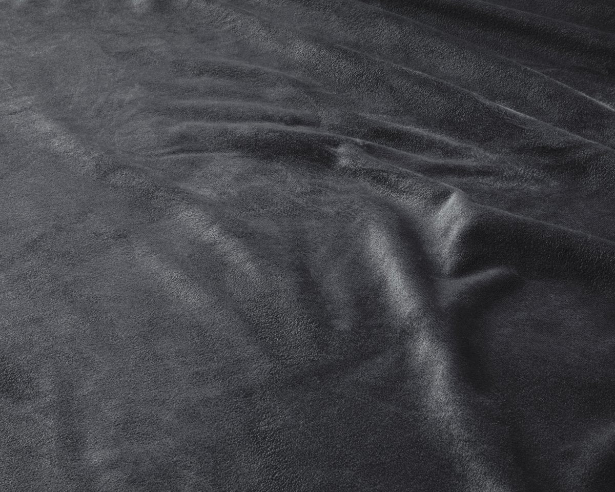 Premium Velvet Fitted Sheet | Anthracite Grey | Single 90 x 200cm (L) x 30cm (D) - The Bedding & Blankets Store