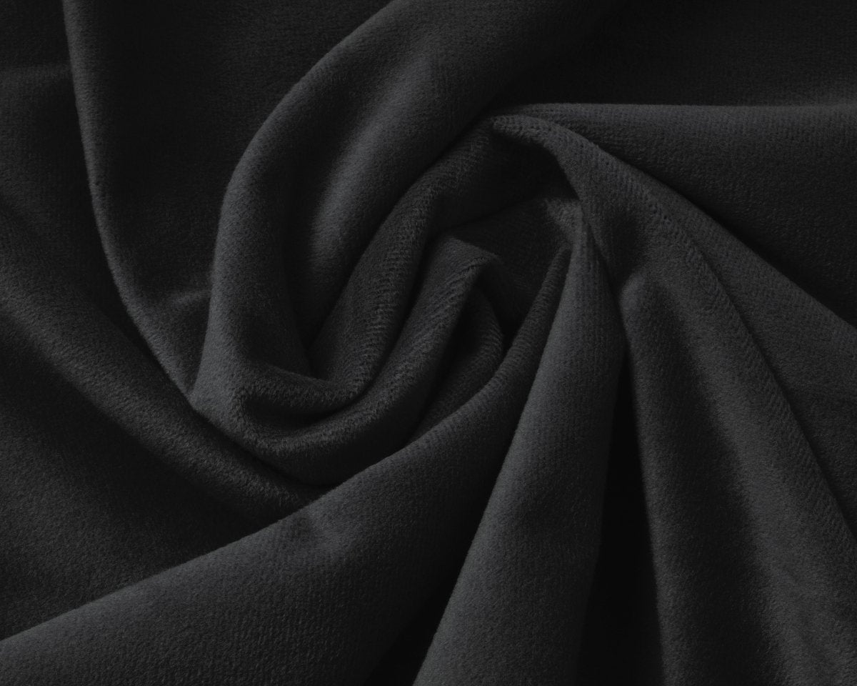 Premium Velvet Fitted Sheet | Black | Single 90 x 200cm (L) x 30cm (D) - The Bedding & Blankets Store