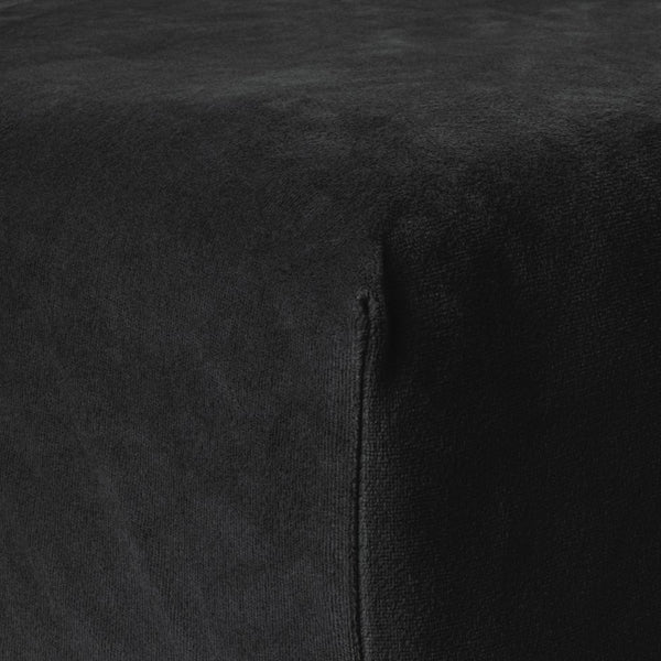 Premium Velvet Fitted Sheet | Black | Single 90 x 200cm (L) x 30cm (D) - The Bedding & Blankets Store