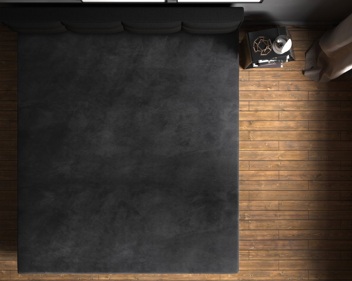 Premium Velvet Fitted Sheet | Black | Single 90 x 200cm (L) x 30cm (D) - The Bedding & Blankets Store