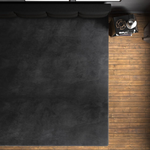 Premium Velvet Fitted Sheet | Black | Single 90 x 200cm (L) x 30cm (D) - The Bedding & Blankets Store