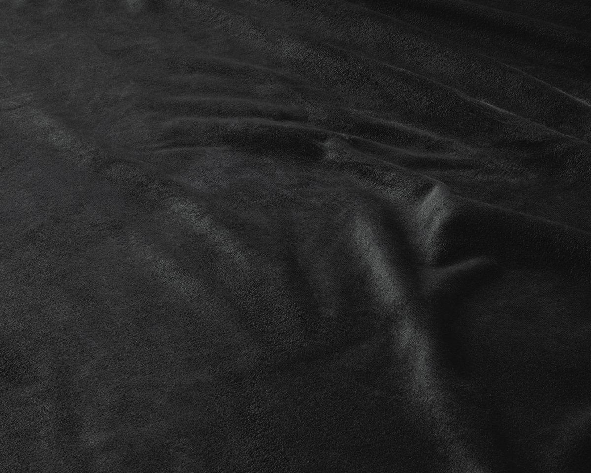 Premium Velvet Fitted Sheet | Black | Single 90 x 200cm (L) x 30cm (D) - The Bedding & Blankets Store