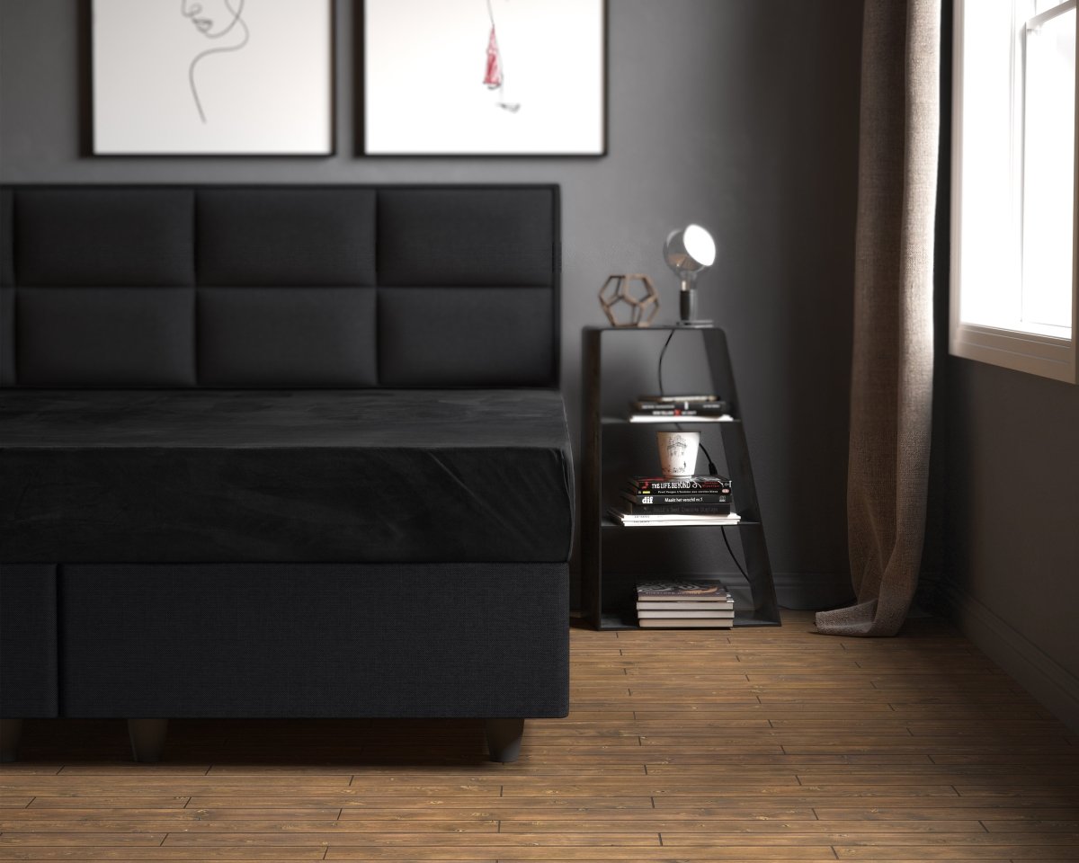 Premium Velvet Fitted Sheet | Black | Single 90 x 200cm (L) x 30cm (D) - The Bedding & Blankets Store