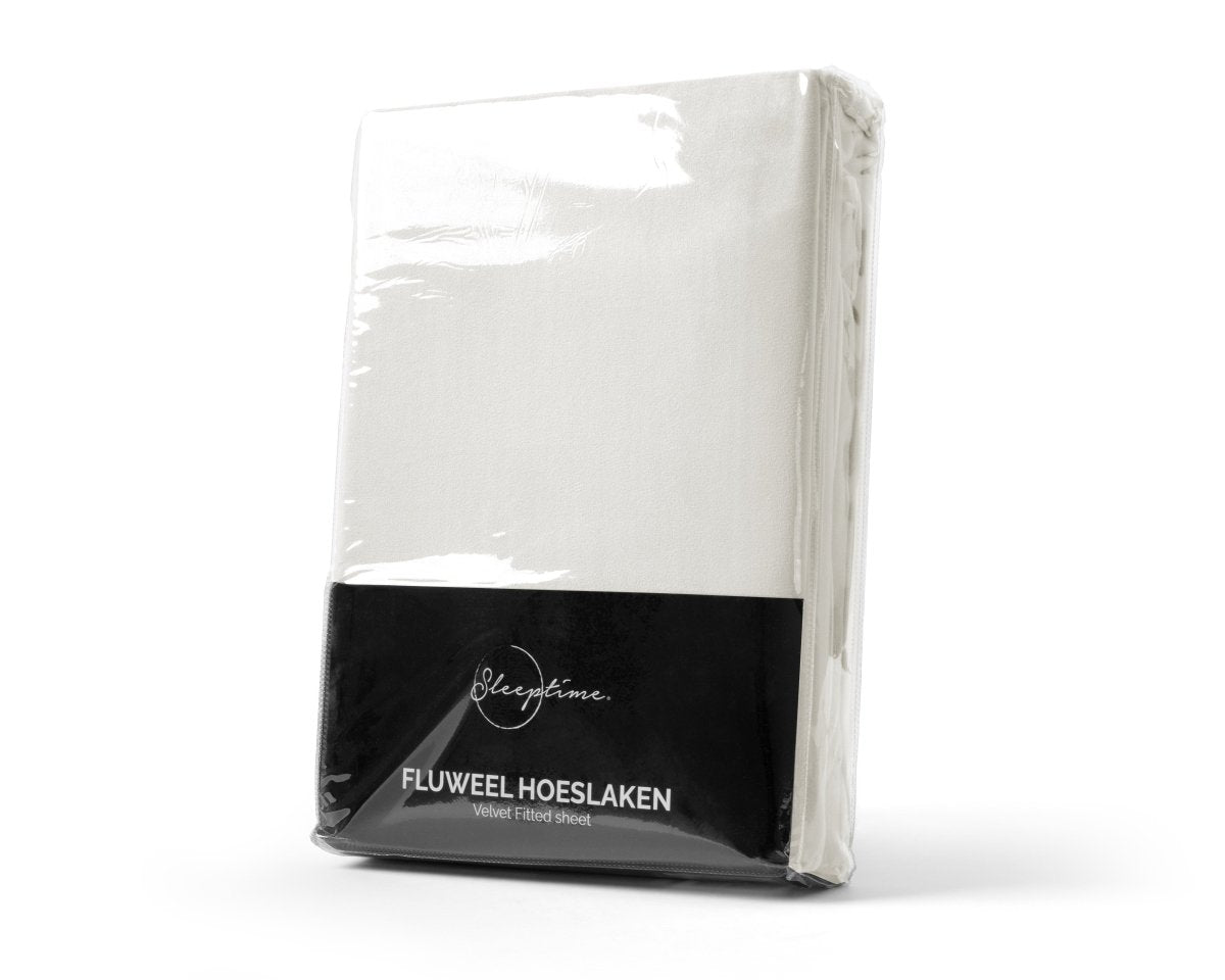 Premium Velvet Fitted Sheet | Cream | Single 90 x 200cm (L) x 30cm (D) - The Bedding & Blankets Store