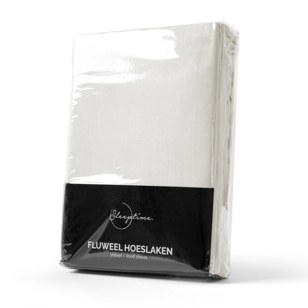 Premium Velvet Fitted Sheet | Cream | Single 90 x 200cm (L) x 30cm (D) - The Bedding & Blankets Store