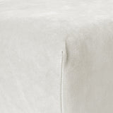 Premium Velvet Fitted Sheet | Cream | Single 90 x 200cm (L) x 30cm (D) - The Bedding & Blankets Store