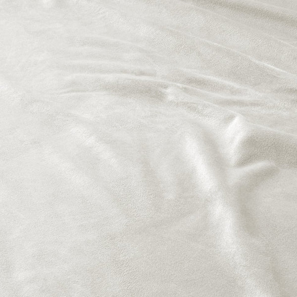Premium Velvet Fitted Sheet | Cream | Single 90 x 200cm (L) x 30cm (D) - The Bedding & Blankets Store