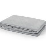 Premium Velvet Fitted Sheet | Grey | Single 90 x 200cm (L) x 30cm (D) - The Bedding & Blankets Store