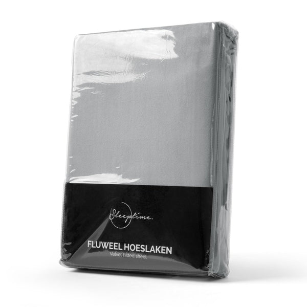 Premium Velvet Fitted Sheet | Grey | Single 90 x 200cm (L) x 30cm (D) - The Bedding & Blankets Store