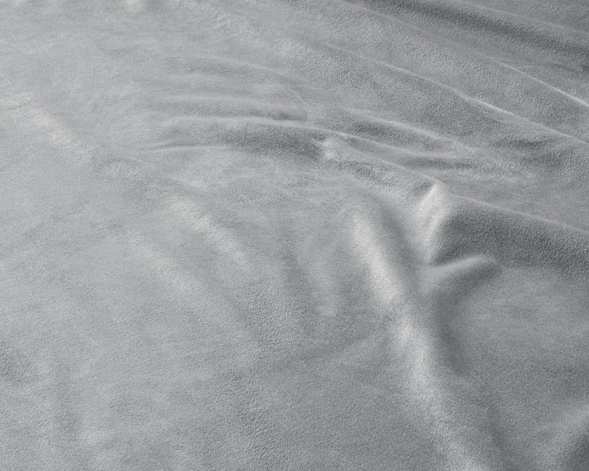 Premium Velvet Fitted Sheet | Grey | Single 90 x 200cm (L) x 30cm (D) - The Bedding & Blankets Store