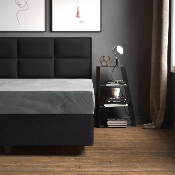 Premium Velvet Fitted Sheet | Grey | Single 90 x 200cm (L) x 30cm (D) - The Bedding & Blankets Store