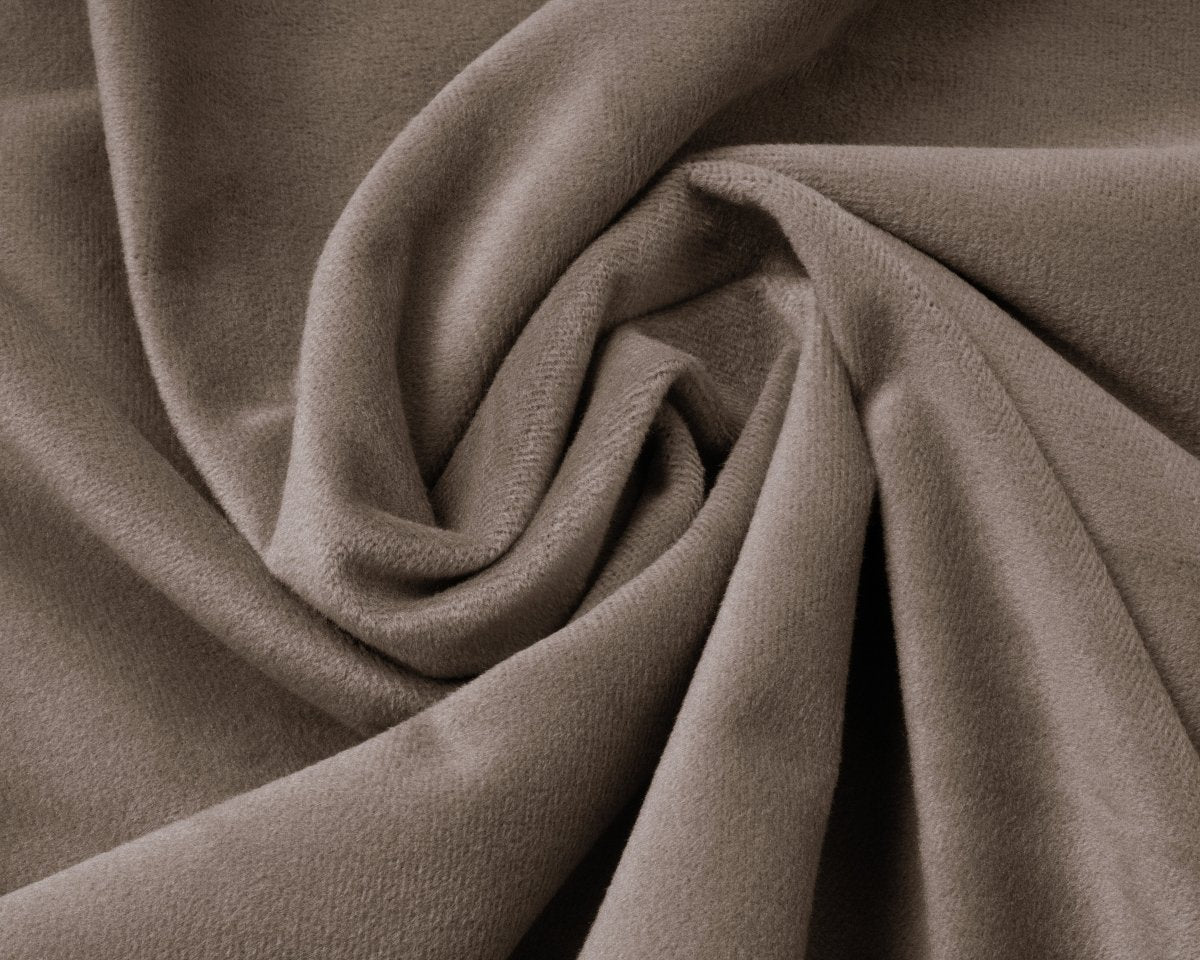 Premium Velvet Fitted Sheet | Taupe | Single 90 x 200cm (L) x 30cm (D) - The Bedding & Blankets Store